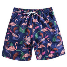 summer new flamingo printed swimwear men quick-drying beach shorts pool men swimsuits sunga spa bathing suits board surf shorts 2024 - buy cheap