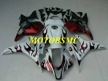 Kit de carenagem com molde de injeção para cbr600rr, 09, 10, 11, 12, cbr, 600rr, 2009, 2010, 2011, conjunto de carenagens em branco vermelho + presentes, hb31 2024 - compre barato