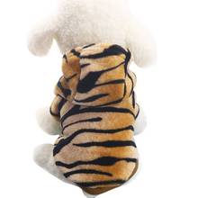 Pet Dog Cat Clothes Tiger Dog Winter Coats Warm Dog Hoodies For Chihuahua Small And Large Dog Costumes 2024 - купить недорого