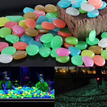 10Pcs Luminous Garden Landscaping Ornament Fish Tank Aquarium Decoration Artificial Noctilucent Stone Light-emitting Pebble 2024 - buy cheap