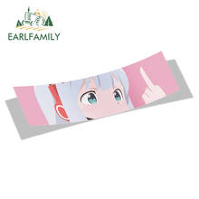 Adesivo de 13cm x 6.3cm para carro earlfamily, para eromange, sensei, anime, vinil, jdm, para-brisa traseiro, tronco, acessórios para carro 2024 - compre barato