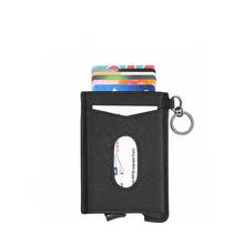 Anti-theft  Rfid Wallet Cowhide Keychain Business Card Holder Card Minimalist Leather Card Holder  Id Card Holder Travel Wallet 2024 - buy cheap