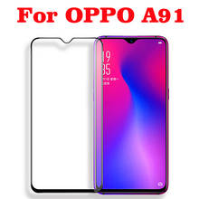 Vidrio templado con pegamento completo 3D para OPPO A91, cubierta completa 9H, película protectora a prueba de explosiones, Protector de pantalla para OPPO A91 2024 - compra barato