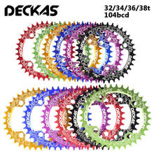 DECKAS MTB Bike Chainring 104BCD Narrow Wide Chain Ring Road Mountain Bicycle Chainset 32-38T Cycling Accessories With Bolts 2024 - buy cheap