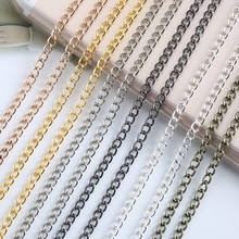 5m/lot Antique Bronze/Silver/Gold Color Metal Iron Link Chain Bulk Necklace Extender Chains for DIY Jewelry Making Material 2024 - buy cheap