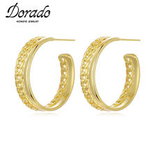 Dorado Wheat Spike Carving Hoop Earring For Women  New Round Punk New Fashion Jewelry Brincos 2021 Party Gifts Best Friend 2024 - buy cheap