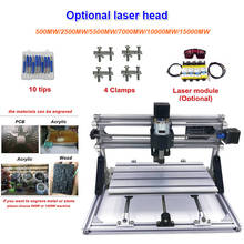 Minimáquina de grabado de escritorio, fresadora Pcb, máquina de tallado de madera, CNC 3018 PRO, desmontado 2024 - compra barato