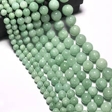 Genuine Natural Burma Jades Stone Beads 6/8/10/12MM Round Loose Jadeite Jades Beads For Jewelry Making DIY Bracelet Necklace 2024 - buy cheap