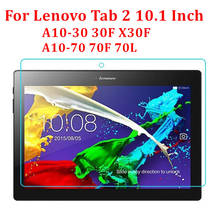 Tempered Glass Film for Lenovo Tab 2 10.1 Inch A10-70 70F 70L Screen Protector A10-30 30F X30F Anti Scratch Tablet guard 2024 - buy cheap