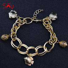 Sunny Jewelry-Pulseras con abalorios para mujer, cadena de eslabones, pulsera de bolas, regalo para el día a día 2024 - compra barato