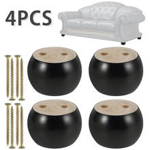 4 Pcs/Set Wooden Sofa Legs Feet Coffee Table Furniture Level Feets  Cabinet Legs Furniture Feet Anti Slip Floor Protector Pad 2024 - buy cheap