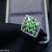 KJJEAXCMY fine jewelry natural Tsavorite 925 sterling silver new women ring support test classic 2024 - buy cheap