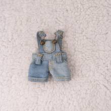 ob11 doll clothes denim strap shorts 1 / 12bjd doll accessories clay people gsc ob11 doll clothes shorts jumpsuit toys 2024 - buy cheap