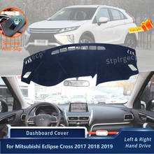 Capa protetora de silicone para painel de carro, para mitsubishi elipse cross 2017, 2018, 2019, acessórios para painel do carro, proteção contra o sol 2024 - compre barato