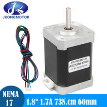 Jkongmotor Nema17 Stepper Motor 1.8deg 1.2A 1.7A 60mm 3D Printer Motor 73N.cm 4-Lead for CNC 3D Printing Robot Arm 2024 - buy cheap