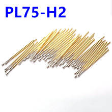 100 PCS 1.3mm Phosphorus Copper Spring Test Probe PL75-H2 Nickel Plated Electrica  Needle Diameter 1.02mm Probe Instrument 2024 - buy cheap