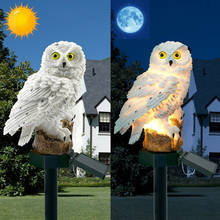 Owl Solar Light With Solar Panel IP65 Water Resistance for Garden Patio Yard Courtyard Path White 2024 - buy cheap