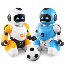 2 pçs/pçs/set robôs de futebol inteligente de carregamento usb controle remoto batalha brinquedo do robô de futebol cantando dança simulação rc brinquedo inteligente 2024 - compre barato