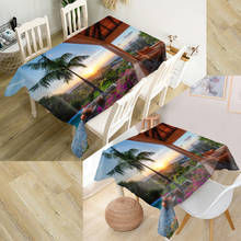 Custom Landscape Tablecloth Forest Art Kitchen Dining Table Decoration Home Rectangular Party Table Covers More Size 0804 2024 - buy cheap