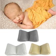 PU Leather Newborn Photography Props Cycle Wedge Shaped Pillow Baby Photo Prop Backdrop Basket Stuffer 3 Colors 2024 - buy cheap