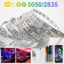WiFi Luces Led DC 5050 SMD2835 Flexible Waterproof Tape Diode Remote Control Light For Room12V RGB LED Strip Lights Bluetooth 2024 - buy cheap