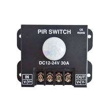 DC 12V 24V 30A PIR Sensor Switch Human body Infrared Motion Sensor LED Strip Dimmer Switch panel light Controller Switch 2024 - buy cheap