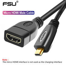 Микро HDMI-совместимый адаптер 1080P микро HDMI-совместимый штекер-HDMI гнездо кабель конвертер для камеры HDMI-совместимый микро 2024 - купить недорого