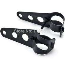 Motorcycle Headlight Mount Brackets Motorbike Fork Ear Style For Harley Custom Cafe Racer Bobber Black 2024 - buy cheap