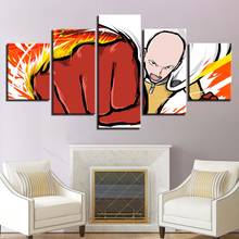 Cartoon Red huge Fist poster 5pcs  Modern Home Wall Decor Canvas Picture Art HD Print Painting On Canvas for Living Room 2024 - buy cheap