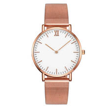 Women Watch Rose Gold Minimalist Ultra-thin Women's Watch Simple Steel Mesh Clock reloj mujer zegarek damski montre femme 2024 - buy cheap