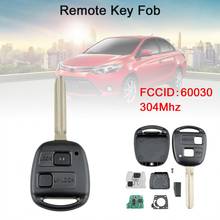 304Mhz 2 Buttons Car Remote Key Fob with 4C Chip 60030 for Toyota Corolla 2024 - buy cheap