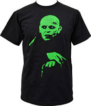 Nosferatu mans preto uv verde impresso t camisa vampiro horror goth punk s 5xl 2024 - compre barato