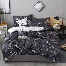 58 Marble 3D Pattern Bedding Sets Duvet Cover Set 3/4pcs Stripe Plaid Bed Set Twin Double Queen Quilt Cover Bed linen 2024 - buy cheap