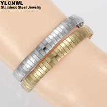 New Fashion Stainless Steel Bracelet For Women Gold Color Snake Chain Charm Female Jewelry 8 mm 2024 - buy cheap