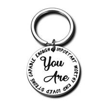 You are Important Inspirational Keychain Gifts for Women Friend Female Coworker Men Keychain Birthday Encouragement Presents 2024 - buy cheap