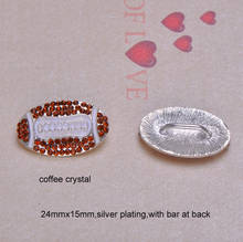 (J0748)100pcs/lot, ball rhinestone buckle for wedding invitation card,colorful crystals,with bar at back 2024 - buy cheap