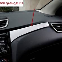 Ajuste para NISSAN QASHQAI LHD J11 2014-2018, consola central cromada, guantera, cubierta de guarnición, accesorios laterales del pasajero 2024 - compra barato