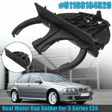 Suporte de copo duplo traseiro preto da bebida para-bmw 525i 528i 530i 540i série 5 e39 retrátil 51168184520 2024 - compre barato