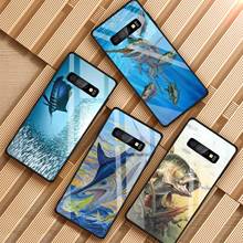 Fishing art Tempered Glass Phone Case For Samsung Galaxy S8 S9 S10 S20 PLUS J6 J8 2018 NOTE 8 9 10 Cover Shell 2024 - buy cheap