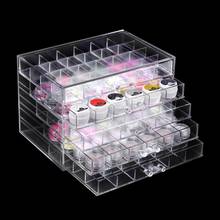 Acrylic Earring Earbuds Storage Boxes Removable 5-Layer Makeup Jewelry Drawer Box Transparent Nail Display Makeup Organizer 2024 - buy cheap
