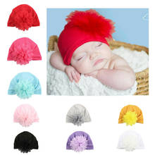Шляпа для новорожденных, тюрбан, детская шапочка с блестками и бантом, летние шляпы для девочек, больничная мягкая хлопковая шапка для малышей, реквизит для фотосессии 2024 - купить недорого