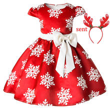 Vestido de princesa de seda bordado para niña, ropa de fiesta de boda para niño y niña, ropa de moda de Navidad 2024 - compra barato
