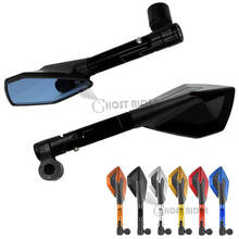 For YAMAHA MT09 MT-09 MT 09 MT-07 MT 07 MT07 TRACER 2014-2020 CNC Aluminum Motorcycle Rear View Mirrors Blue Anti-glare Mirrors 2024 - buy cheap