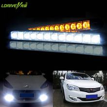 Luces LED de circulación diurna para coche, barra externa, antiniebla, Flexible, DRL, 12V, 5/6/9/12 LED, decoración de estilo coche, 2 unidades/lote 2024 - compra barato