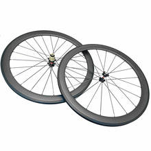 Rodas-ruedas de carbono 700c para bicicleta, cubierta o Tubular de 45x25mm, A271SB F372SB Novatec, 100x9, 130x9, 20/24 agujeros, juego de ruedas de carretera 2024 - compra barato
