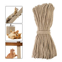 Juguete de poste para rascar para gatos, cuerda de encuadernación con patas de escritorio, cuerda de Sisal Natural, para afilar garra, marco de escalada, 20M/50M/100M 2024 - compra barato