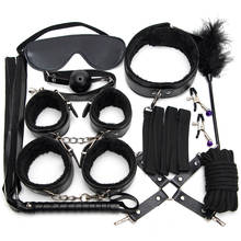 Bdsm Set Couples Sex Toys 10 Pcs/Set Leather Sex Handcuffs Slave Bondage Sex Tools For Sale Restrictive Dog Collar Adults Games 2024 - buy cheap