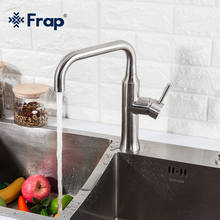 Frap-grifos de cocina de acero inoxidable, mezcladores de agua fría y caliente, rotación de 360 grados, F40899-8 2024 - compra barato