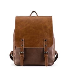 2022 Hot Unisex fashion PU leather Quality Business backpack school bag popular style school backpacks for men Travel Bag 2024 - buy cheap