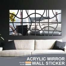 16Pcs/set  Acrylic DIY Mirror Wall Stickers Environmentally Friendly High-quality Living Room Bedroom Decorative Mirror 2024 - buy cheap